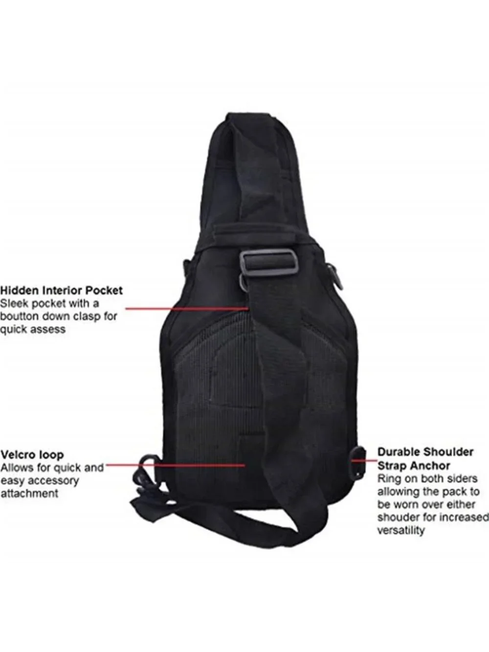 Outdoor Tactical Bag Backpack, Military Sport Bag Pack Sling Shoulder Backpack